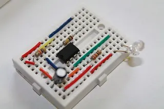 LED Blinker Using 555 Timer
